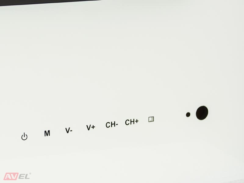 Влагозащищенный встраиваемый телевизор AVS430SM (белая рамка)